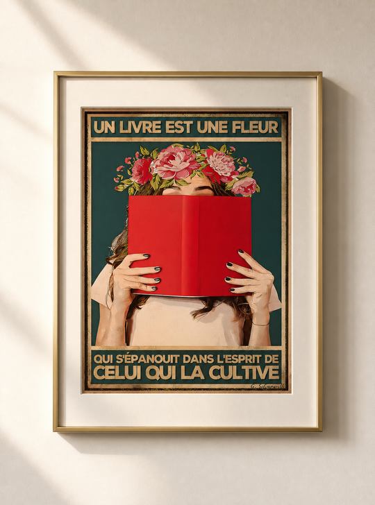 Un livre est une fleur qui s'épanouit dans l'esprit de celui qui la cultive