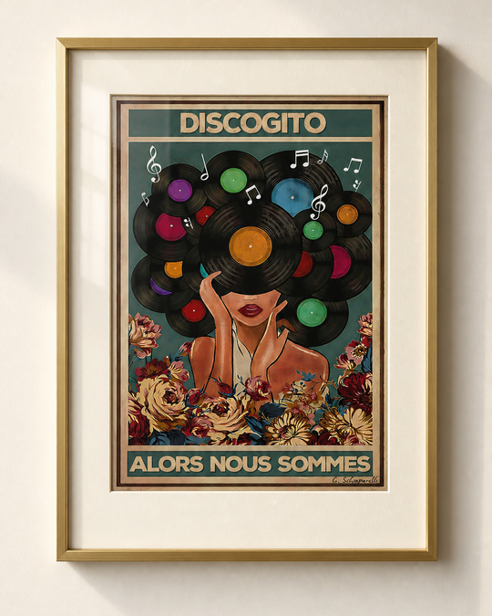 Mockup de la toile « Discogito, alors nous sommes » — aperçu test