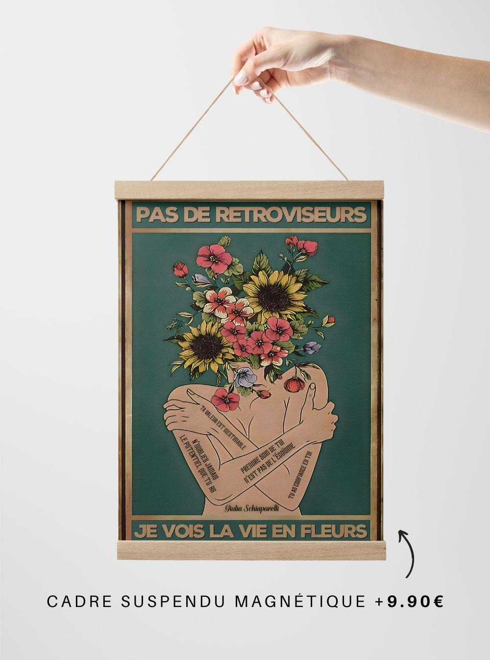 Pas de rétroviseurs, je vois la vie en fleurs