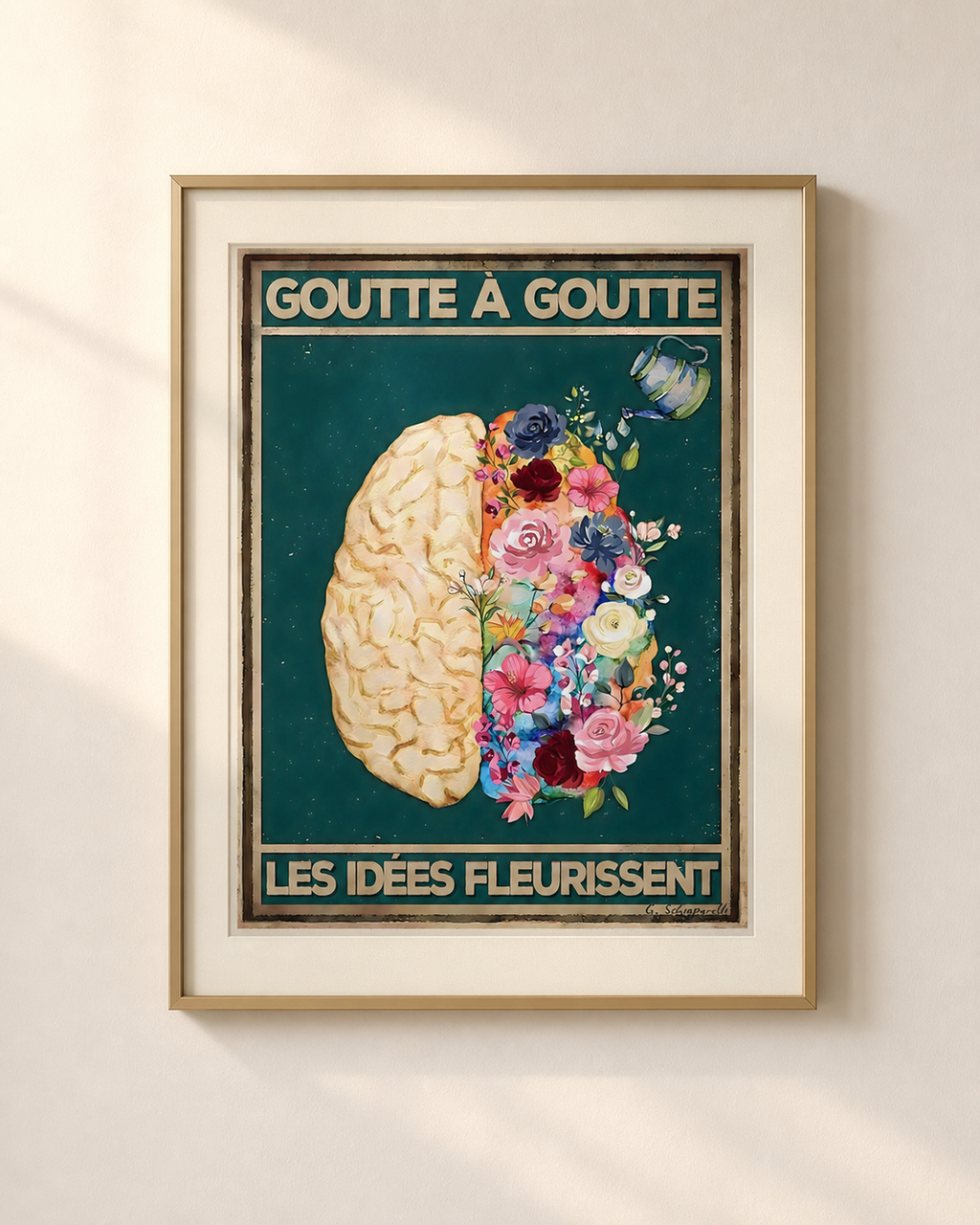 Mockup de la toile « Goutte à goutte, les idées fleurissent » — aperçu test