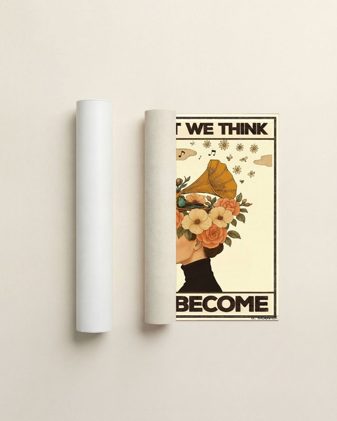 What we think, we become — Crème & Sable