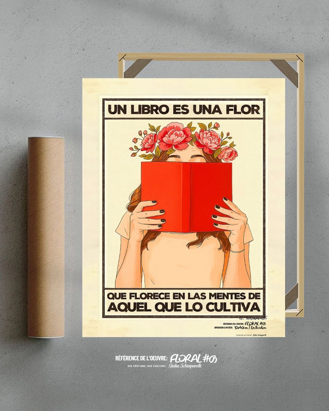 Un libro es una flor que florece de las mentes de aquel que lo cultiva — Crème & Sable