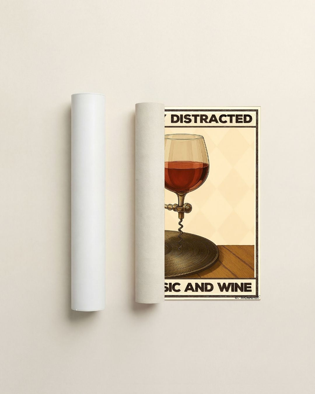 Easily distracted by music and wine — Crème & Sable