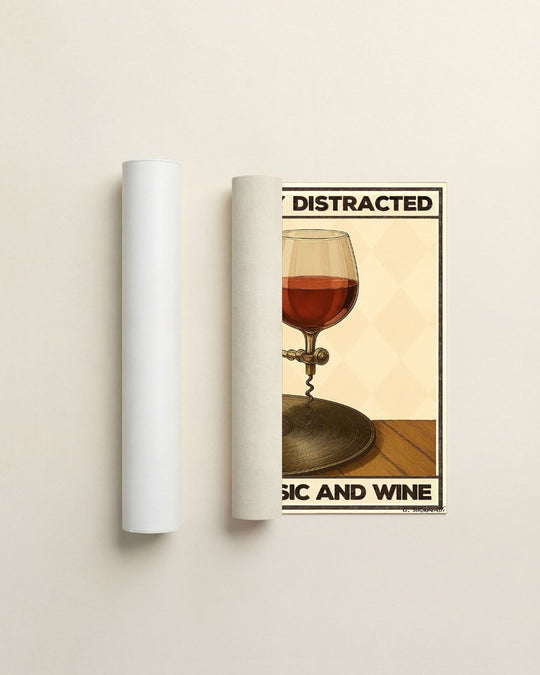Easily distracted by music and wine — Crème & Sable