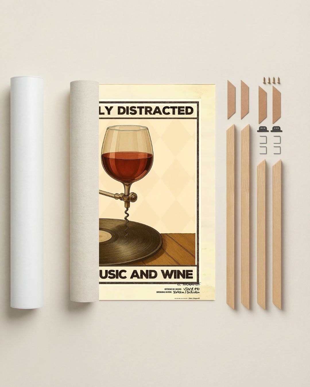 Easily distracted by music and wine — Crème & Sable
