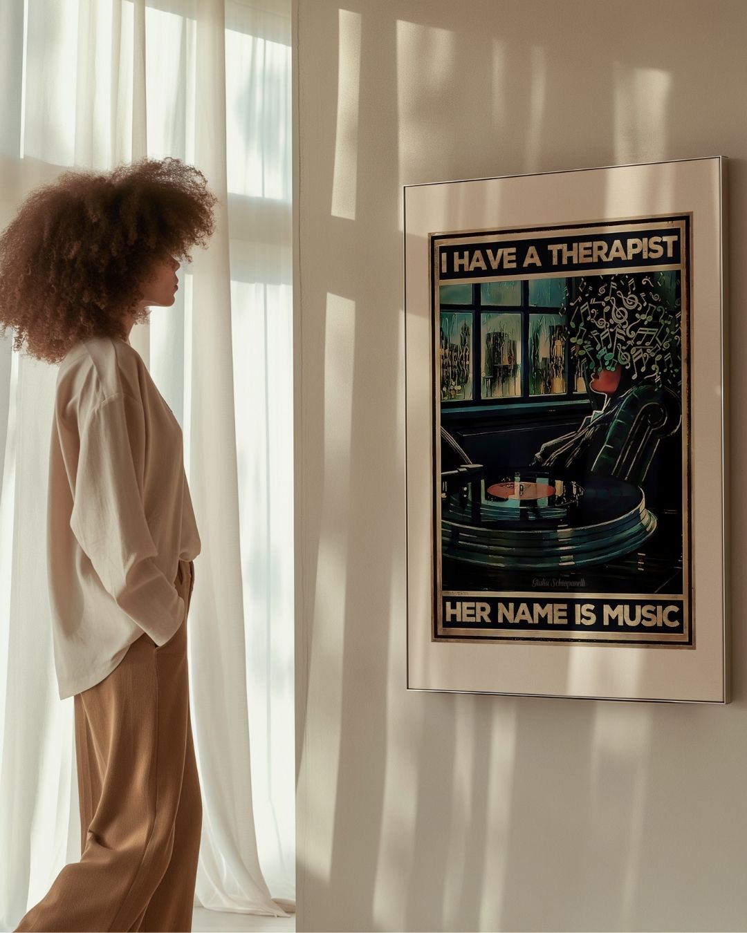 I have a therapist, her name is music