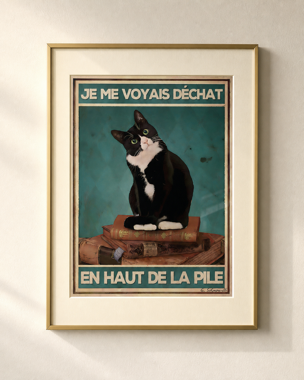Mockup de la toile « Je me voyais déjà en haut de la pile » — aperçu test