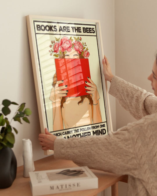 Books are the bees which carry the pollen from one to another mind — Crème & Sable