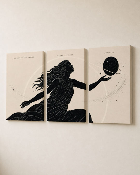 Triptyque — Le monde est facile quand tu vises l’Univers