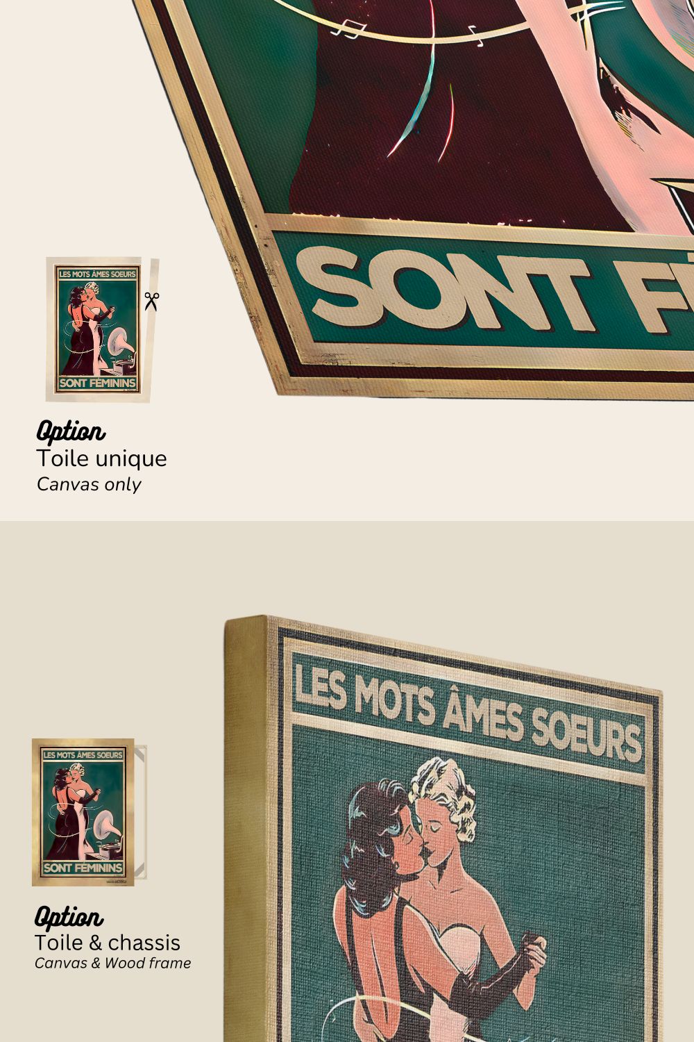 Les mots âmes soeurs sont féminins