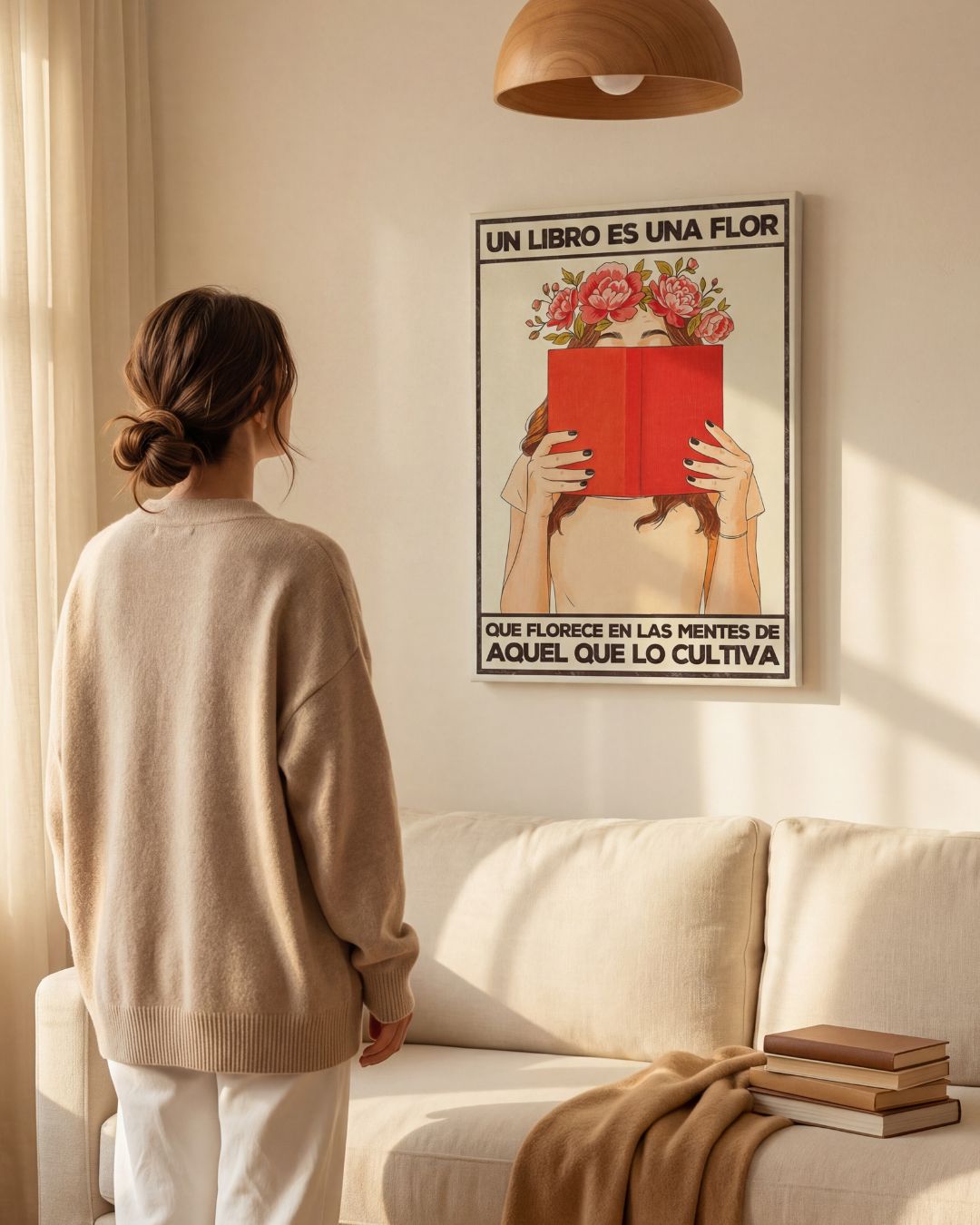 Un libro es una flor que florece de las mentes de aquel que lo cultiva — Crème & Sable