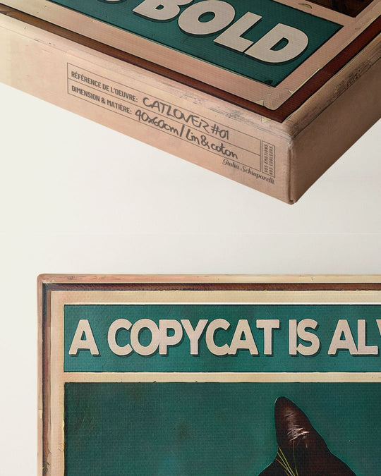 A copycat is always italic, originality is always bold