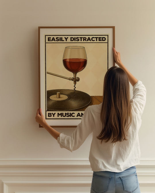Easily distracted by music and wine — Crème & Sable