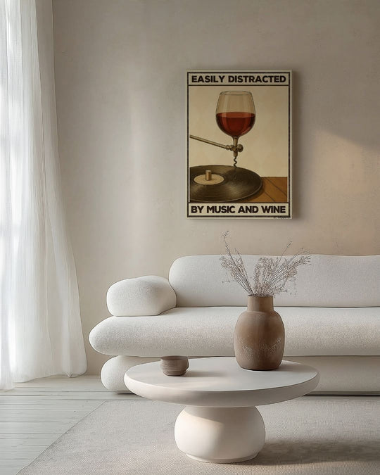 Easily distracted by music and wine — Crème & Sable