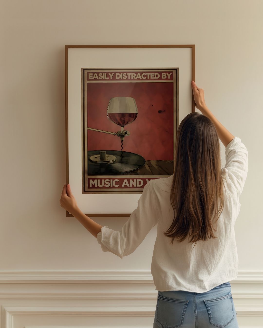 Easily distracted by music and wine