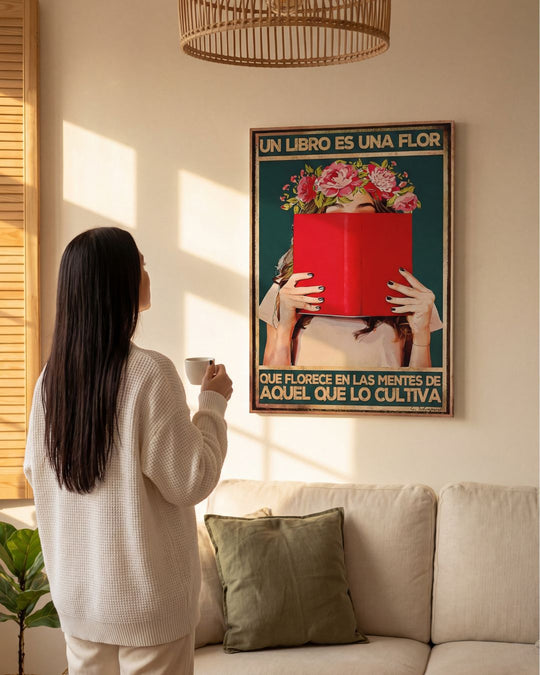 Un libro es una flor que florece de las mentes de aquel que lo cultiva