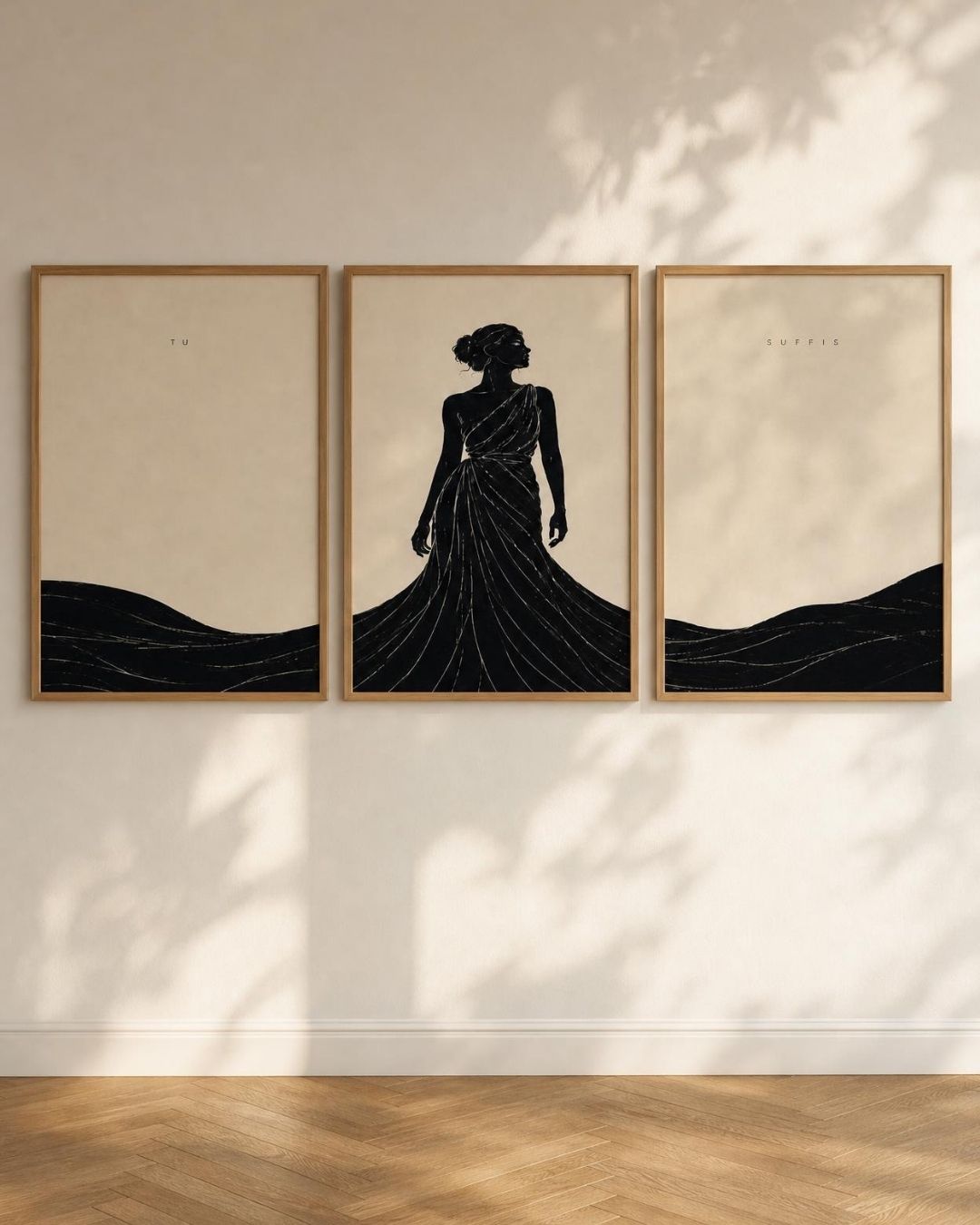 Triptyque — Tu suffis — triptyque monté au mur