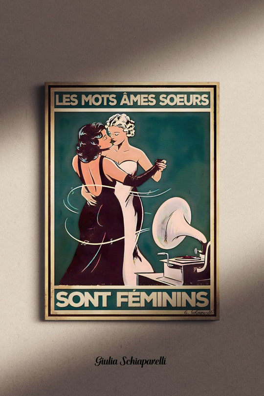 Les mots âmes soeurs sont féminins