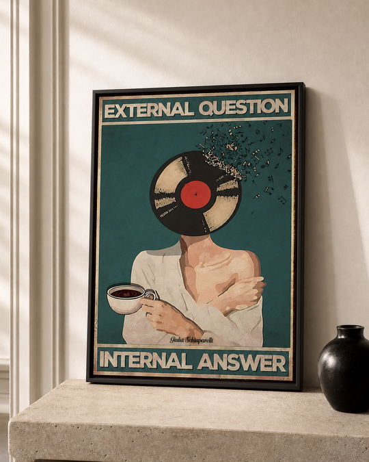 “External question, Internal answer” — cotton-linen canvas, lifestyle B