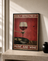 Easily distracted by music and wine