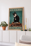 Je me voyais déchat en haut de la pile
