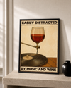 Easily distracted by music and wine — Crème & Sable