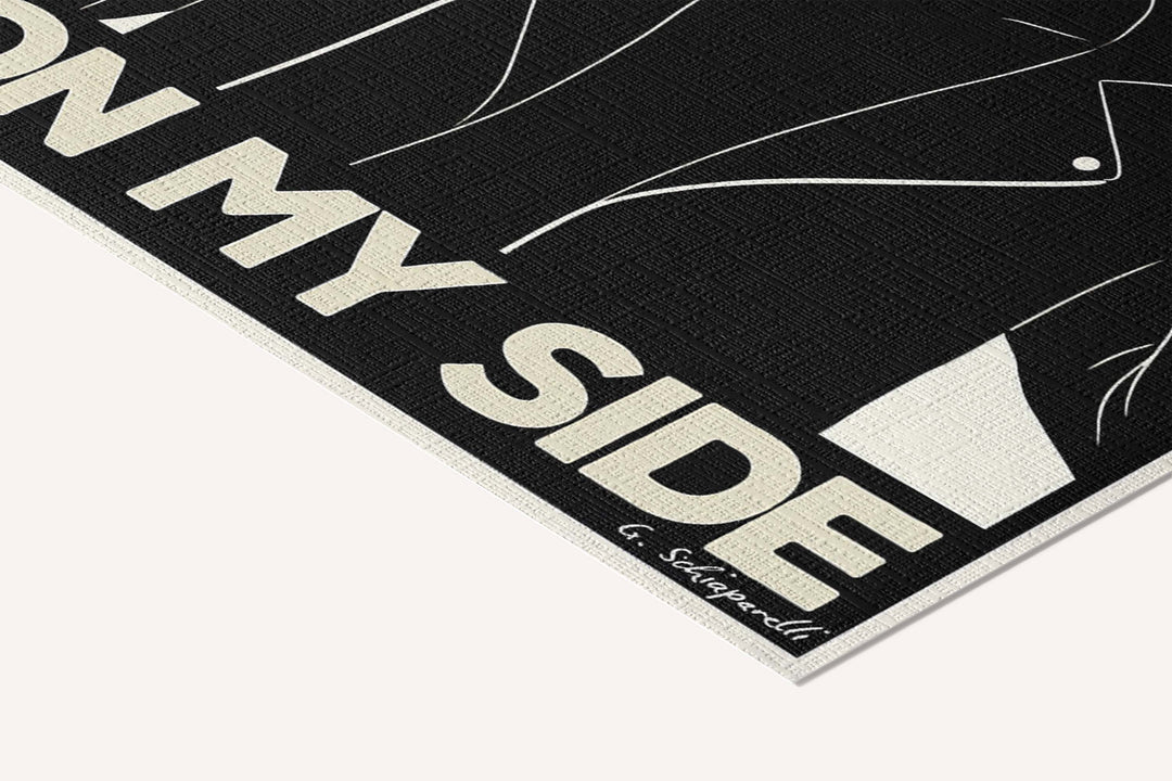 The universe is on my side — Atelier I — cotton-linen canvas texture and fine corner detail