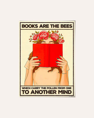 Books are the bees which carry the pollen from one to another mind — Crème & Sable