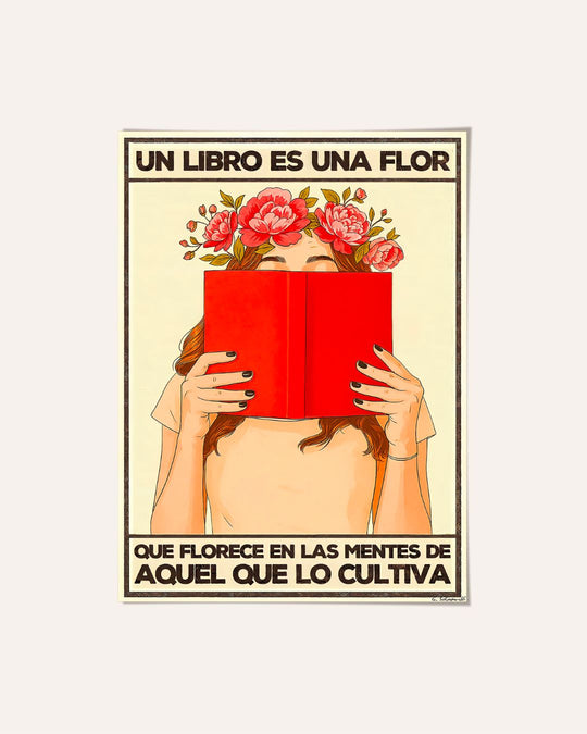 Un libro es una flor que florece de las mentes de aquel que lo cultiva — Crème & Sable