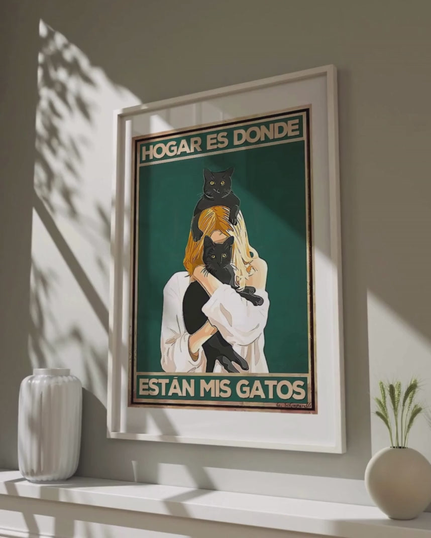 Hogar es donde están mis gatos